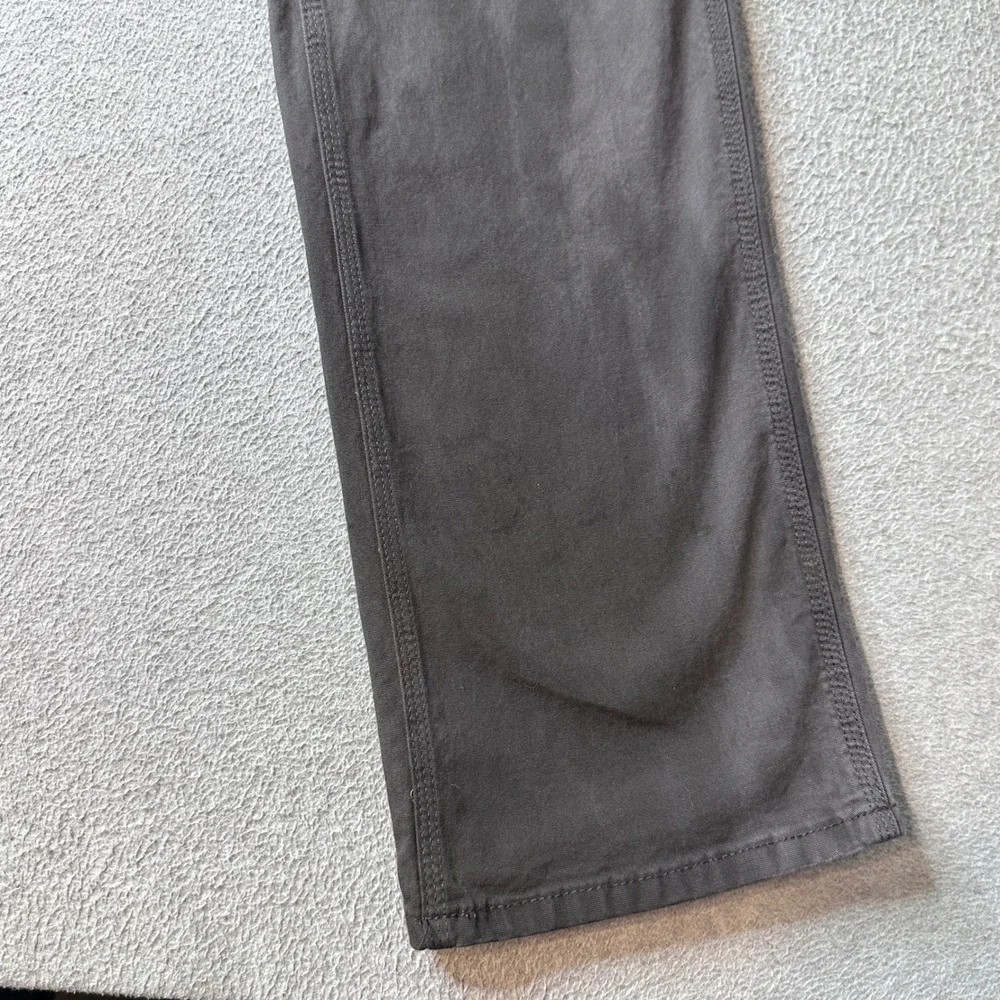 Ariat M4 Pants Mens 34x36 Grey Rebar Relaxed Straight Made Tough Canvas 10030250